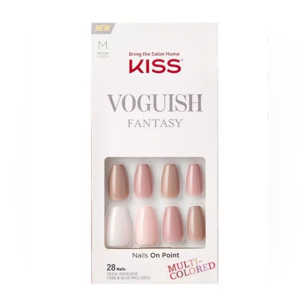 KISS Voguish Fantasy Ready-To-Wear Multi-Colored Press-On Nails